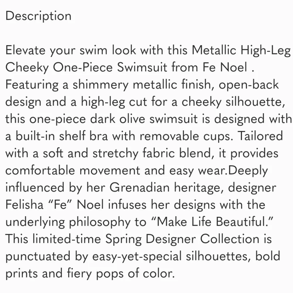 NWT Fe Noel X Target Dark Olive Metallic Swimsuit + NWT The Day Fashion Sunglass - Picture 10 of 16